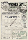 Vintage Real Estate Poster Cawarra Estate Caringbah