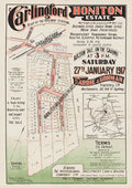 Vintage Real Estate Poster Honiton Estate Carlingford