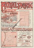 Vintage Real Estate Poster Royal Park Chatswood NSW