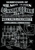 Vintage Real Estate Poster Milson's Grants Castle Hill 224 Acres NSW