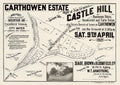 Vintage Real Estate Poster Carthowen Estate Castle Hill NSW