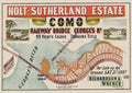 Vintage Real Estate Poster Holt Sutherland Estate Como NSW