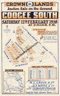 Vintage Real Estate Poster Crown Lands Coogee