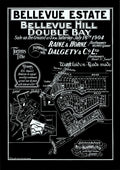 Vintage Real Estate Poster Bellevue Estate Double Bay NSW