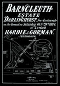Vintage Real Estate Poster Barncleuth Estate Elizabeth Bay Darlinghurst NSW