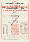 Vintage Real Estate Poster Crown Lands of Gordon Ku-ring-gai NSW