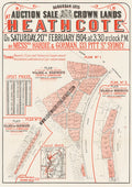 Vintage Real Estate Poster Crown Lands Heathcote NSW