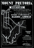 Vintage Real Estate Poster Mount Pretoria Estate Hornsby NSW