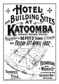 Vintage Real Estate Poster Hotel and Building Sites Katoomba NSW