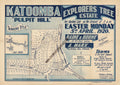 Vintage Real Estate Poster Explorers Tree Estate Katoomba NSW