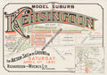 Vintage Real Estate Poster The Model Suburb of Kensington NSW