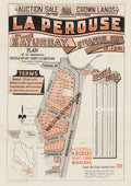 Vintage Real Estate Poster Crown Lands La Perouse NSW