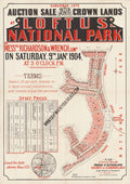 Vintage Real Estate Poster Crown Lands Loftus Estate Sutherland NSW