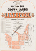Vintage Real Estate Poster Crown Lands Liverpool NSW