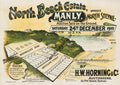 Vintage Real Estate Poster North Beach Estate Manly NSW