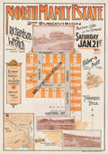 Vintage Real Estate Poster North Manly Estate NSW