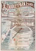 Vintage Real Estate Poster Dudley Park Estate Maroubra NSW