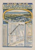Vintage Real Estate Poster Crown Lands Maroubra NSW