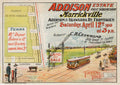 Vintage Real Estate Poster Addison Estate Marrickville NSW