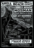 Vintage Real Estate Poster Shell Beach Estate Mosman NSW