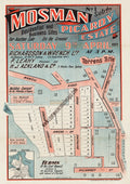 Vintage Real Estate Poster Picardy Estate Mosman NSW
