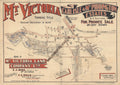 Vintage Real Estate Poster Carlisle and Mt Piddington Estate Mt Victoria NSW