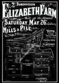 Vintage Real Estate Poster Elizabeth Farm Parramatta River NSW