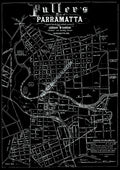Vintage Real Estate Poster Fullers Map of Parramatta NSW