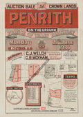 Vintage Real Estate Poster Crown Lands Penrith NSW