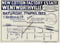 Vintage Real Estate Poster New Cotton Factory Estate Pendle Hill Wentworthville NSW