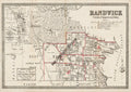 Vintage Real Estate Poster Randwick and Parishes of Alexandria and Botany NSW