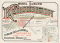 Vintage Real Estate Poster Model Suburb of Kensington NSW