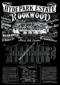 Vintage Real Estate Poster Hyde park Estate Rookwood NSW