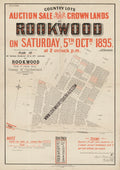 Vintage Real Estate Poster Crown Lands Rookwood NSW