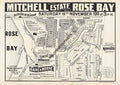 Vintage Real Estate Poster Mitchell Estate Rose Bay NSW