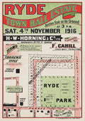 Vintage Real Estate Poster Town Hall Estate Ryde NSW