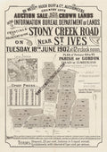 Vintage Real Estate Poster Crown Lands St Ives NSW