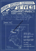 Vintage Real Estate Poster Arran Orchard Sub Division St Ives NSW