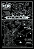 Vintage Real Estate Poster Crown of Strathfield NSW